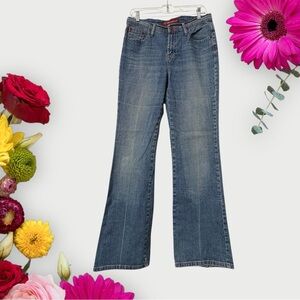 Vintage Z. Cavaricci High-Rise Dark Blue Flare Wide-Leg Blue Denim Jeans